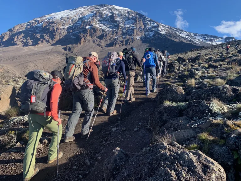 What are the common challenges faced during the climb?
