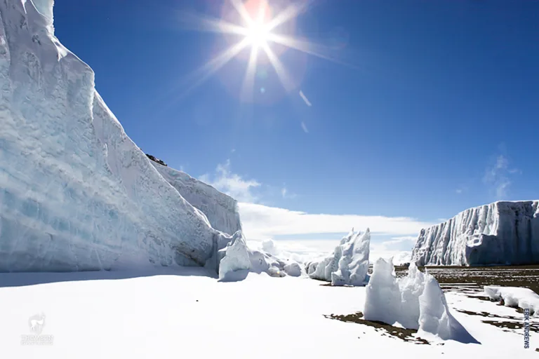 Are there glaciers on Mount Kilimanjaro?